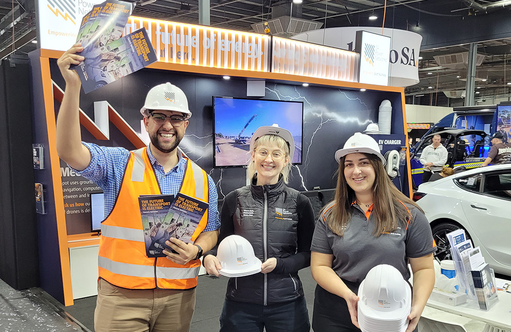 SA Power Networks staff at the Royal Adelaide Show stand